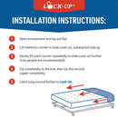 JT Eaton Lock-Up Queen White Stretch-Knit Polyester Mattress Encasement Cover