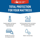 JT Eaton Lock-Up Twin White Stretch-Knit Polyester Mattress Encasement Cover