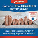 JT Eaton Lock-Up Twin White Stretch-Knit Polyester Mattress Encasement Cover