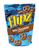 Flipz Milk Chocolate Covered Pretzels 5 oz, Pack of 6