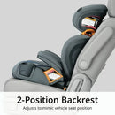 KidFit ClearTex Plus 2-in-1 Belt Positioning High Back Booster Car Seat - Lilac