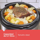 5.7L Electric Pressure Cooker with 7 Functions: Pressure, Slow Cook