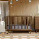 Palma 8-in-1 Convertible All-Stages Crib with Bassinet & Toddler Bed Kits - Natural Walnut