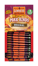 Lowrey's Bacon Microwave Pork Rinds 1.75 oz Bagged, Pack of 18