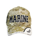 JWM US Marines Cap Camouflage One Size Fits All, Pack of 6
