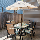 Lyon 2023| 9 Feet Patio Umbrella With Push Button Tilt and Crank