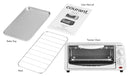 TO-621W 2 Slice Compact Toaster Oven with Bake Tray and Toast Rack - White