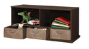 Shelf Storage Cubby with Three Baskets