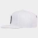 Flat Brim Snapback Baseball Hat - White