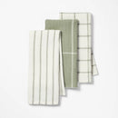 3pk Kitchen Towels - Sage Green