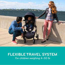 Modular Travel System with Infant Car Seat - Grey