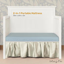 Snuggles Extra Firm Fiber Portable and Mini Crib Mattress - Blue Mist