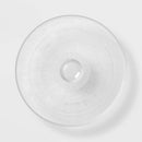 Ribbed Large Glass Cake Stand