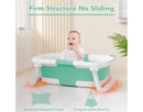 Collapsible Baby Bathtub for Infants and Toddlers - Turquoise
