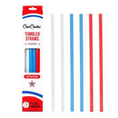6pk 40oz Americana Glitter Straws