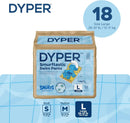 18ct Baby Swim Diapers Size L - Blue