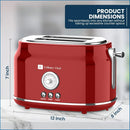 2 Slice Toaster - Red
