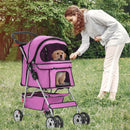 4-Wheel Dog Cat Stroller