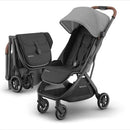 Minu V3 Light Weight Stroller - Greyson (Charcoal Mélange/Carbon Frame/Saddle Leather)