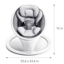 Bluetooth Enabled Baby Swing - White