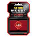 3M Scotch-Mount 3 in. L X 1 in. W Double-Sided Mounting Strips