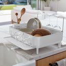Kitchen Dish Drying Rack with Swivel Spout Stainless Steel Frame