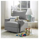 4-in-1 Swivel Glider Rocker Recliner Chair - Light Gray