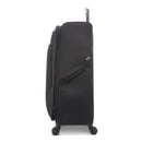 Softside Large Checked Spinner Suitcase - Black
