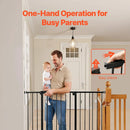 Baby Gate 26-48 Inches - Black