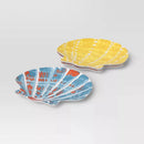 Coastal 4-Pack 9-Inch Melamine Shells Appetizer Plates