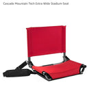 Portable Folding Stadium Seat for Bleachers - Black