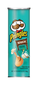 Pringles Ranch Chips 5.5 oz Can, Pack of 14