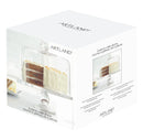 Cake Stand with Straight Sided Dome - Elegant Glass Design