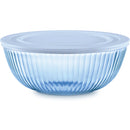 Glass Mixing Bowl - Tinted Blue