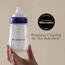 Anti-Colic Baby Bottles with Medium Flow Nipples (Size M) - 8oz/3pk: BPA-Free, Silicone Nipples
