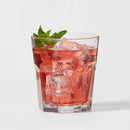 12pc Glass Tumbler Set - Faceted Design