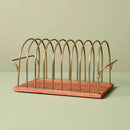 Vinyl Storage Solution - Wood/Brass