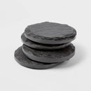 Slate Coasters 4-Pack - Dark Gray