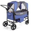 Foldable Stroller Wagon for 2 Kids - Lavender Blue