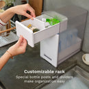 Covered Drying Rack and Organizer Moisture Absorber White