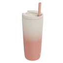 Stainless Steel Travel Tumbler - Peach Ombre