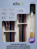 Straw and Bottle Cleaning Set - Multi-Color