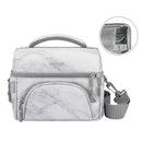 Insulated Lunch Bag - White Marble