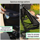3Dlite Convenience Stroller - Black/Silver