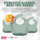 Ruby Wrapp Silicone Bibs - Apricot Blush and Terra Cotta