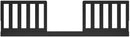 Toddler Safety Guardrail Kit - Black