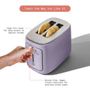 2 Slice Toaster with Touch-Activated Display - Lavender