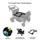 Voya Stroller Car Seat Adapter Nuna Cybex Britax - Black