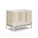 Teddi 4-in-1 Convertible Mini Crib - White with Driftwood