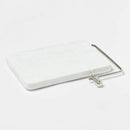 9" x 6" Marble Cheese Slicer Cutting Board White - Threshold™